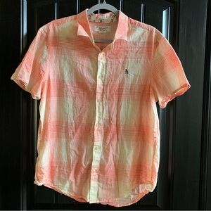 Original Penguin Heritage Slim Fit Short Sleeve Button Down Shirt | Large
